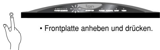 PANASONIC CS-E9CKP - ■ Funktionstaste für den Betrieb ohne Fernbedienung - 1