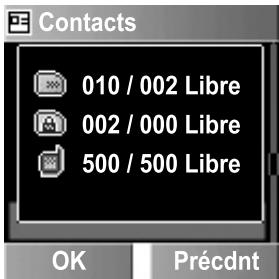 PANASONIC X300 - Depuis contacts - 1