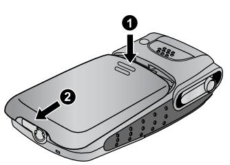 PANASONIC X300 - Mise en place de la batterie - 1
