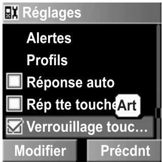 PANASONIC X300 - Verrouillage automatique des touches - 3