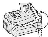 PANASONIC EY7540 - Inställning av bälteskrokens vinkel - 1