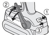PANASONIC EY7540 - To Set the Belt Hook Angle Position - 1