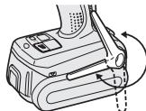 PANASONIC EY7540 - Indstilling af bæltekrogens vinkelposition - 2