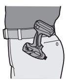 PANASONIC EY7540 - Verplaatsen van de riem-clip - 1