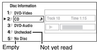 PANASONIC SC-HT744 - Press [DISC] to show the Disc information screen. - 1