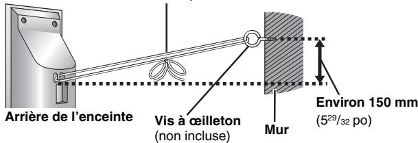PANASONIC SC-HT744 - Pour empêcher les enceintes de tomber - 1