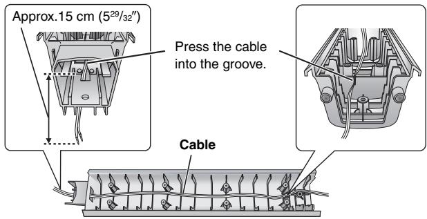 PANASONIC SC-HT744 - Reattaching the speaker cable to the stand - 2