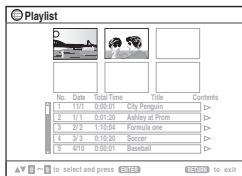 PANASONIC SC-HT744 - Press [PLAY LIST]. - 1