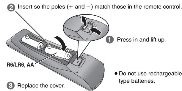 PANASONIC SC-HT744 - Preparing the remote control - 2