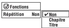 PANASONIC SC-HT744 - Appuyer sur [REPEAT] à plusieurs reprises pour sélectionner un élément dont la lecture doit être répétée. - 1