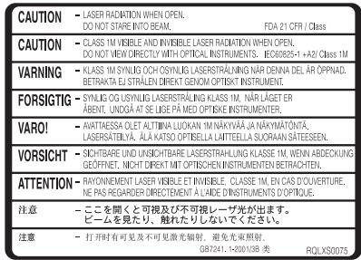 PANASONIC SC-HT744 - CAUTION - 4