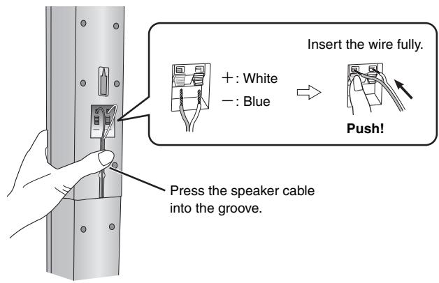 PANASONIC SC-HT744 - Attach the speaker to the stand. - 4