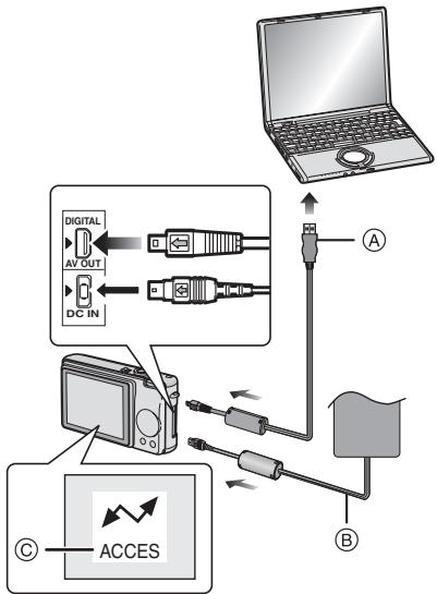 PANASONIC VQT0U16 - Connexion de l'appareil photo numérique au PC - 1