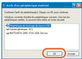 PANASONIC VQT0U16 - Confirmez que [Périphérique de stockage de masse USB] est sélectionné et cliquez sur [OK]. - 1