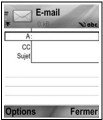 PANASONIC EB-X700 - Créer des messages e-mail - 1