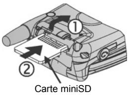 PANASONIC EB-X700 - Installation de la carte minisd - 1