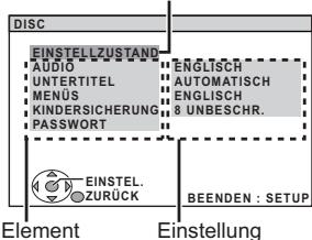 PANASONIC SC-PT470 - Ändern der Einstellungen des Wiedergabegeräts - 5