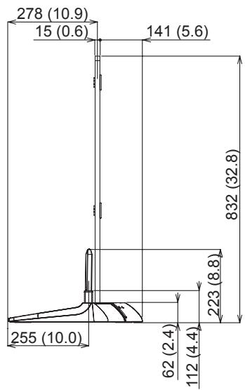 PANASONIC TY-ST65VX100 - Dimension diagram / Abmessungen / Afmetingen / Diagramma delle dimensioni / Dimensions / Diagrama de dimensiones / Måttdiagram / Dimensioner / Диаграмма размеров / Розміри - 2
