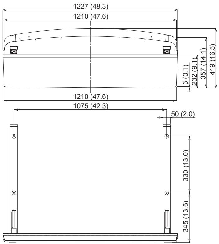 PANASONIC TY-ST65VX100 - Dimension diagram / Abmessungen / Afmetingen / Diagramma delle dimensioni / Dimensions / Diagrama de dimensiones / Måttdiagram / Dimensioner / Диаграмма размеров / Розміри - 1