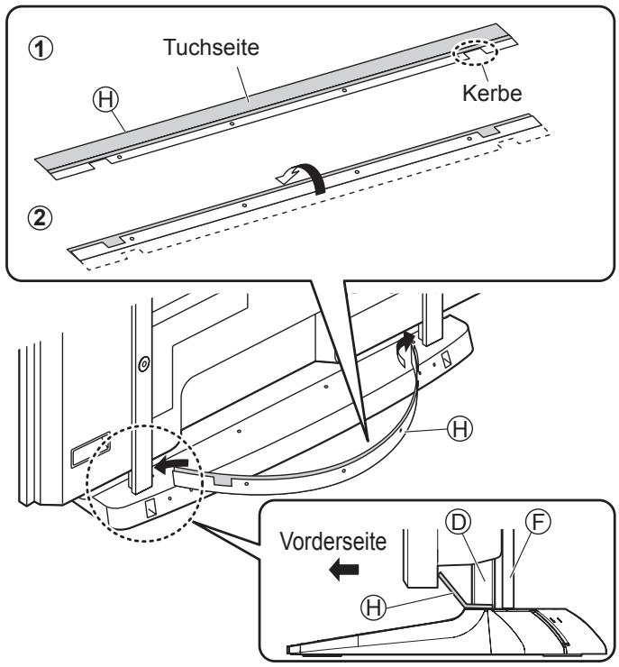 PANASONIC TY-ST65VX100 - Befestigen Sie das lichtblockierende Paneel. - 1