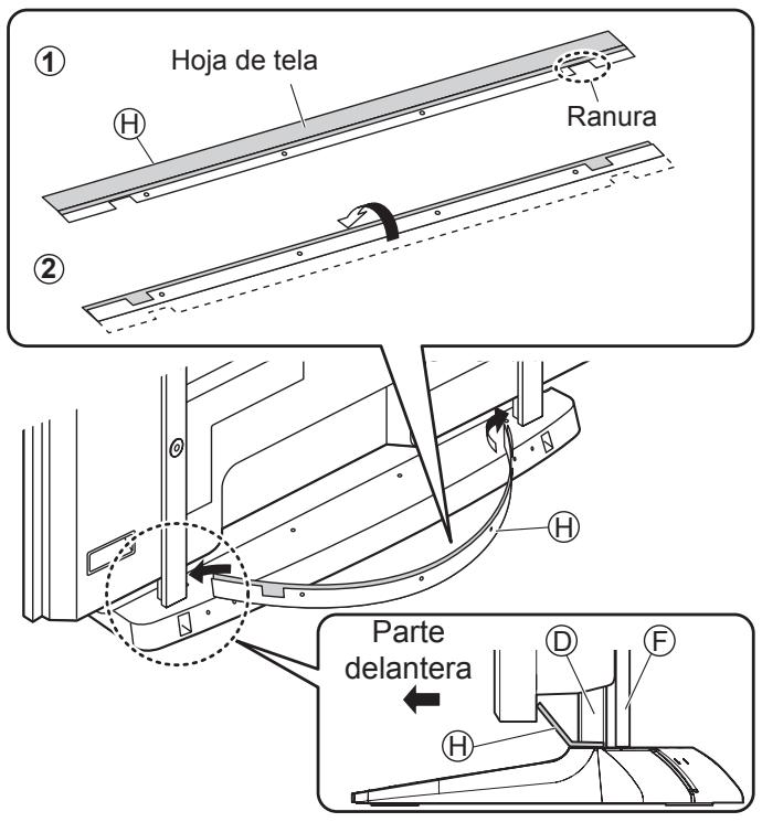 PANASONIC TY-ST65VX100 - Coloque y asegure el panel de bloqueo de luz. - 1