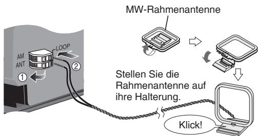 PANASONIC SC-HC30 - Anschlieben der MW-Rahmenantenne. - 1
