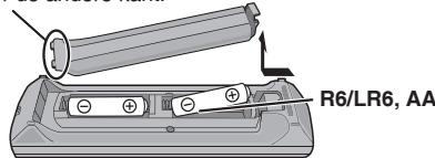 PANASONIC SC-HC30 - Voorbereiden van de afstandsbediening - 1