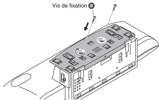 PANASONIC SC-HC30 - Fixez le support mural à l'arrière de l'appareil. - 1