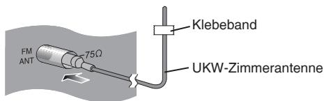 PANASONIC SC-HC30 - Anschlieben der UKW-Zimmerantenne. - 1