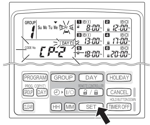 PANASONIC CZ-ESWC2 - ÉTAPE 4 Appuyer sur le bouton SET pour lancer la copie. - 1