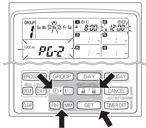 PANASONIC CZ-ESWC2 - ÉTAPE 5 Appuyer sur le bouton de programmation (PROGRAM). - 2
