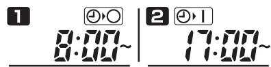 PANASONIC CZ-ESWC2 - Exemple de réglages des heures ne causant pas d'erreur - 2