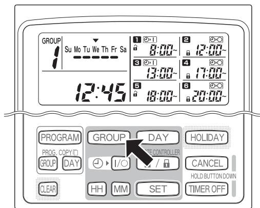 PANASONIC CZ-ESWC2 - ÉTAPE 2 Appuyer sur le bouton HOLIDAY (Jour féried). - 1