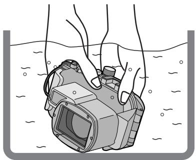 PANASONIC DMW-MCTZ5 - After setting the O-ring, check that no water leaks into the Case by submerging it in a water tank, bath tub etc. for more than about 3 minutes before attaching a digital camera. - 1