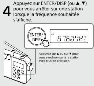 SONY XDR-S41DBP - Pour changer d'affichage - 5