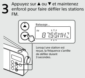SONY XDR-S41DBP - Pour changer d'affichage - 4