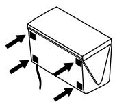 PANASONIC SCHT95GCP - Attaching the speaker feet - 2