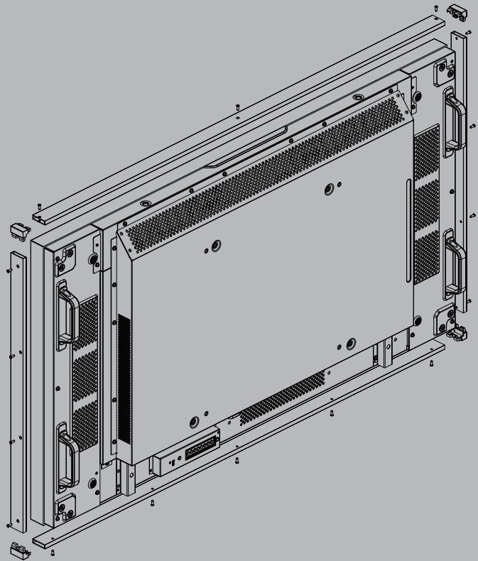 PANASONIC TY-CF55VW50 - Инструкция NO за Ксплуатуни Комплект монтajхов paMbI - 1