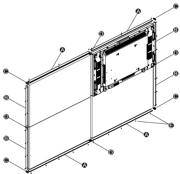 PANASONIC TY-CF55VW50 - Formación de varias pantallas (2×2) - 1