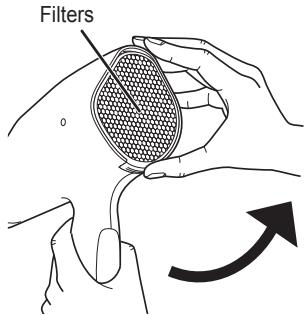 PANASONIC EH-NA65 - Warten des Filters - 1