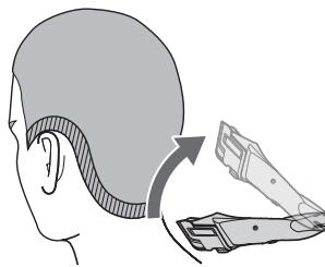 PANASONIC ER-GS60 - Coupe ajustur des oreilles et de la nuque sur cheveux mouillés / secs - 1