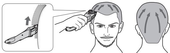 PANASONIC ER-GS60 - Coupe de la zone complète sur cheveux secs - 1