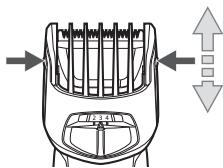 PANASONIC ER-GS60 - Utilisation du sabot de hauteur de coupe - 1