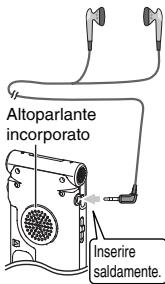 Altoparlante incorporato Inserire saldamente.