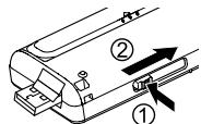 PANASONIC RR-XS450E - Introduzir a pilha - 3