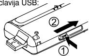 clavija USB: ① ②
