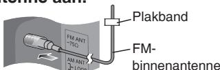 PANASONIC SC-HC10EG - Sluit de FM-binnenantenne aan. - 1