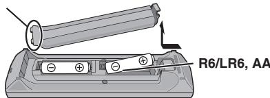 PANASONIC SC-HC10EG - Klargøring af fjernbetjeningen - 1