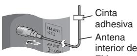 PANASONIC SC-HC10EG - Conecte la antenna interior de FM. - 1