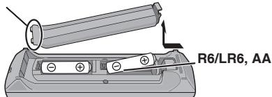 PANASONIC SC-HC10EG - Vorbereiten der Fernbedienung - 1